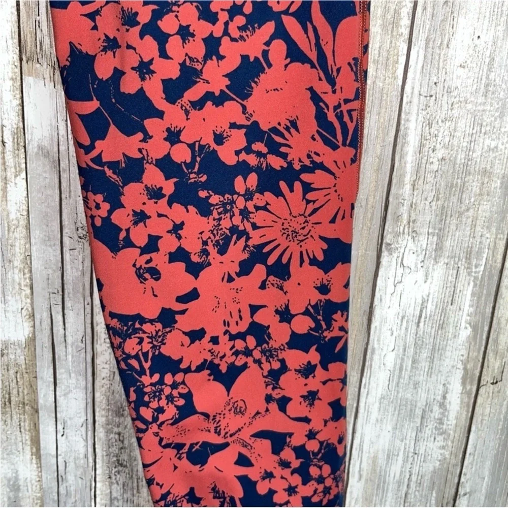 Lululemon High Rise Efflorescent Dark Canyon Onyx Blue Final Lap Crop - Picture 3 of 12